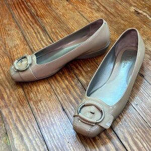 Cole Haan Women's Beige Patent Flats